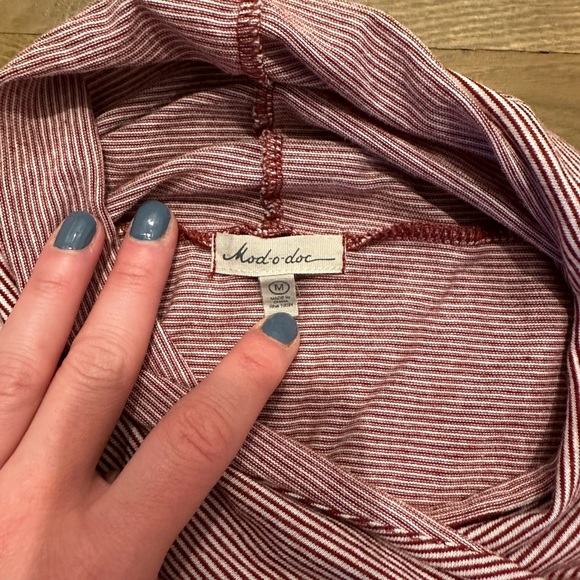 Mod-o-doc striped, funnel neck tunic - Picture 3 of 4